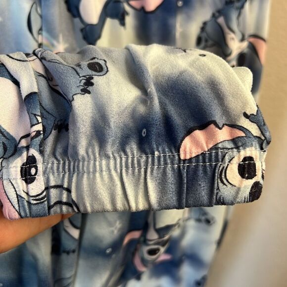 Disney Stitch Shades of Blue Drawstring Jogger Style Pajama / Lounge Pants ~ XL - Picture 5 of 7
